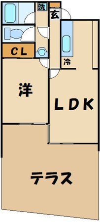 キューブコート烏山の物件間取画像